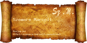 Szemere Marcell névjegykártya