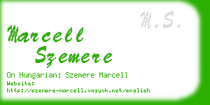 marcell szemere business card